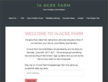 Tablet Screenshot of 14acrefarm.com